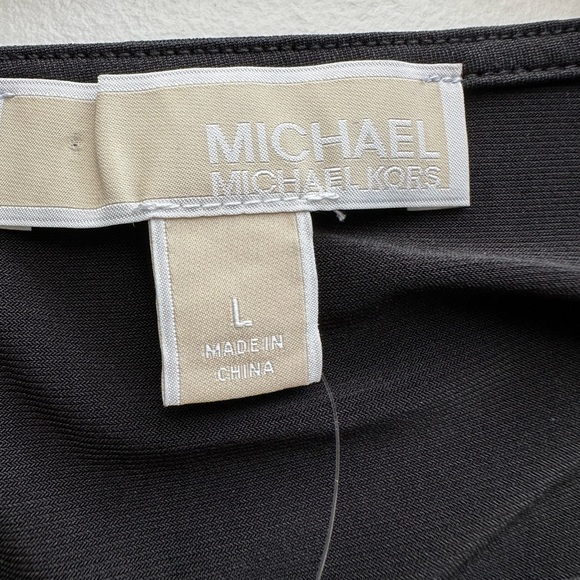 Michael Michael Kors Feather-Embroidered Matte Jersey Slip Dress Large NWT - Picture 4 of 13